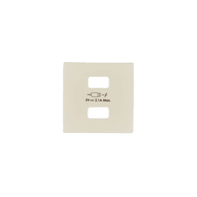 Simon 82 Pokrywa ładowarki 2xUSB kremowy