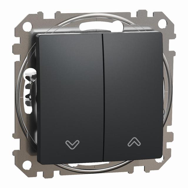 Sedna Design & Elements, przycisk żaluzjowy, czarny antracyt