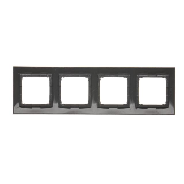 Simon 54 Premium Ramka 4-krotna PREMIUM IP20 / IP44 brąz mat DR4/46 KONTAKT