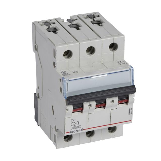 WYŁĄCZNIK NADPRĄDOWY S 313 3P C 20A 10000A SERII TX3, Legrand