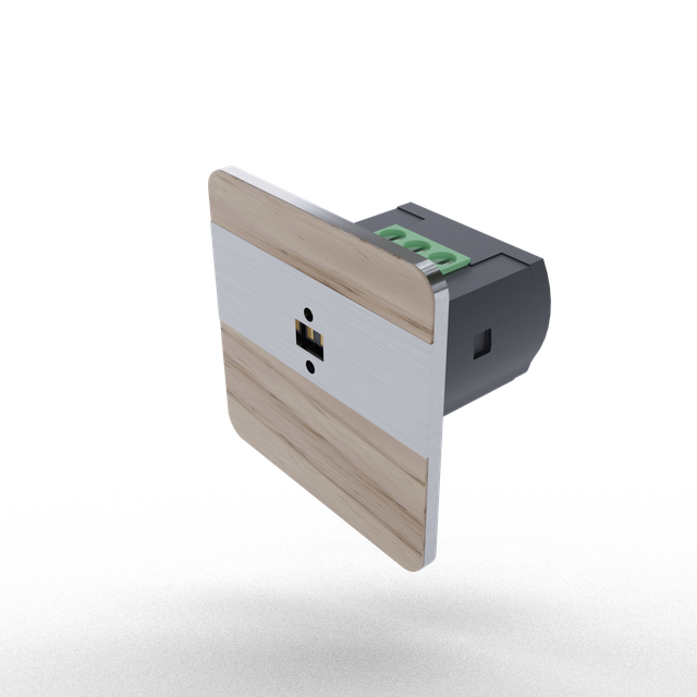 Laserowy czujnik odległości DRL-12, czujnik ruchu, jesion-satyna