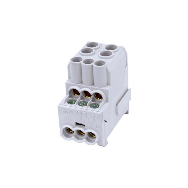 SDB 100 Blok rozdzielczy - dystrybucyjny Al/Cu 80010 SIMBLOCK szary