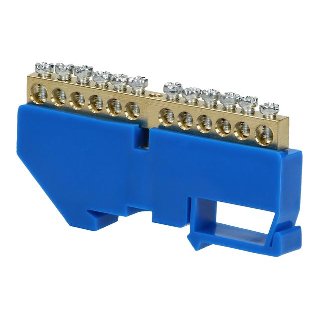 Listwa zaciskowa N na szynę TH35 12 przewodów niebieska OR-LZ-8204/12/BL ORNO