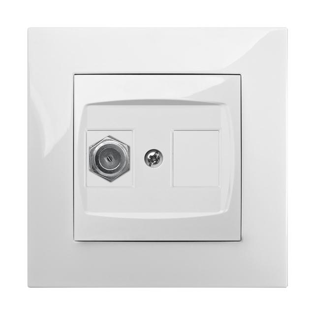 CARLA gniazdo TV typ F-F b/R