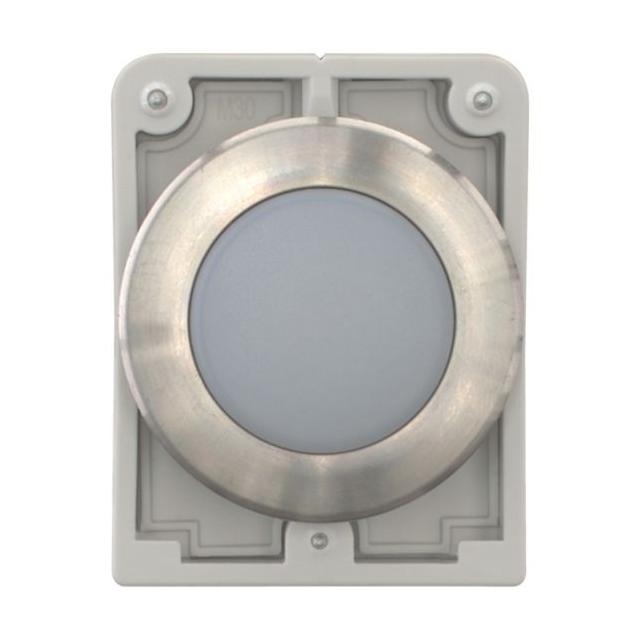 M30I-FL-W-* Lampka sygn. 30mm płaska biały opis ind. stal nierdzewna 188054 188048 EATON