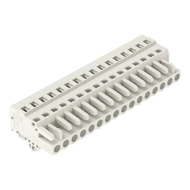 MCS-MIDI Classic gniazdo 16-bieg. j-szare raster 5 mm /25szt./ WAGO