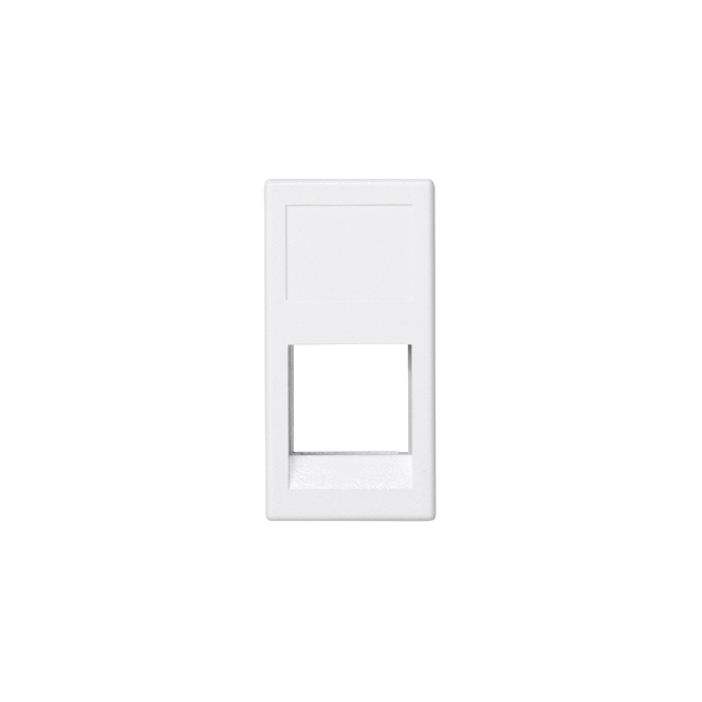Simon Connect Płytka K45/2 1x RJ bez osłon 225x45mm 3M OCK czysta biel KA045/9 KONTAKT
