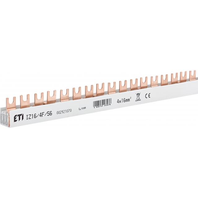 Szyna łączeniowa widełkowa 4P 100A 16mm2 (56 mod.) IZ16/4F/56 002921070 ETI