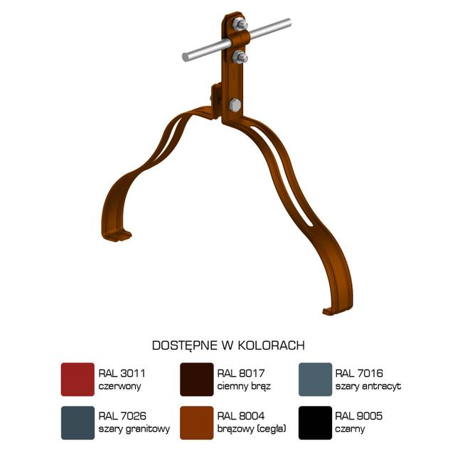 AN-151M/LA/-N Uchwyt gąsior.prof. Z-śruba WZÓR 17 H=10 cm /LA/
