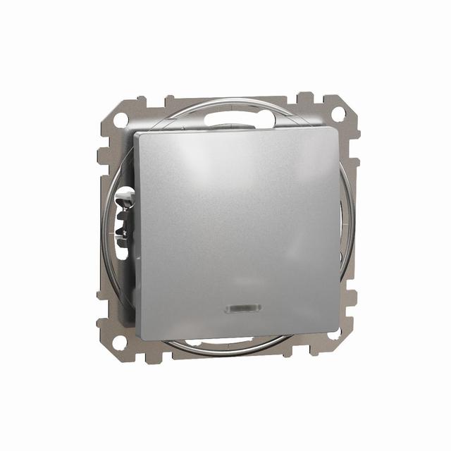 Sedna Design & Elements Łącznik krzyżowy z podświetleniem srebrne aluminium SDD113107L Schneider