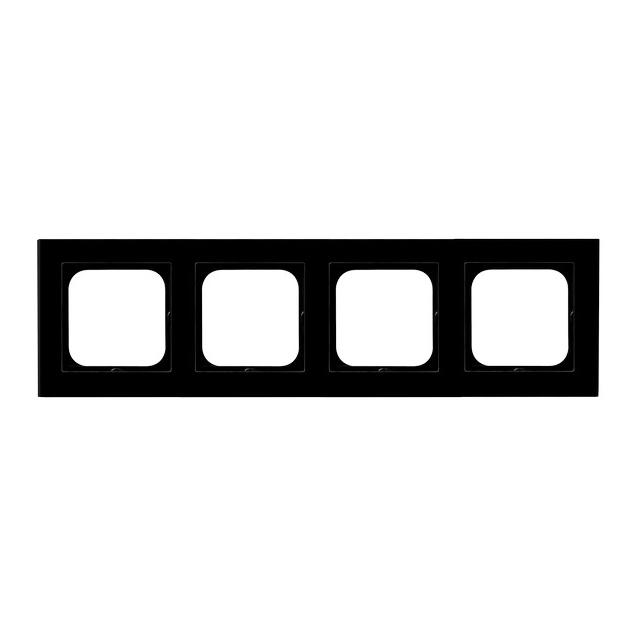 SONATA Ramka poczwórna - kolor czarne szkło R-4RG/32