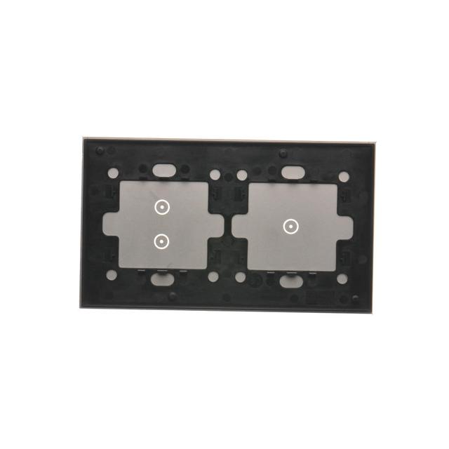 Simon 54 Touch Panel dotykowy S54 Touch 2 moduły 1 pole dotykowe+2 pola dotykowe pionowe srebrna mgł