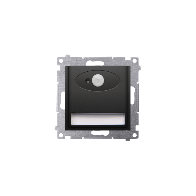 Simon 54 Oprawa oświetleniowa LED z czujnikiem ruchu 230V AC 1.4 W białe zimne 5900 K czarny