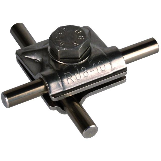 Zacisk uniwersalny MV do drutu 8-10 mm, stal nierdzewna NIRO