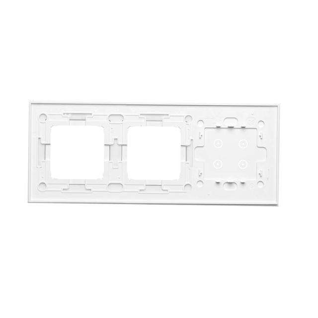 Simon 54 Touch Panel dotykowy S54 Touch 3 moduły 4 pola dotykowe+2 otwory na osprzęty S54 biała perł