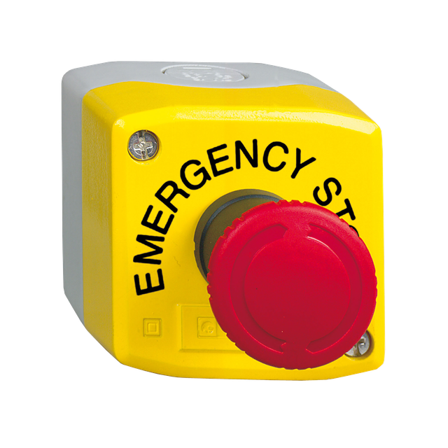 Harmony XALK Stacja sterująca z czerwonym przyciskiem grzybkowym O40 żółta 1NO+2NC obrót XALK178GTH2