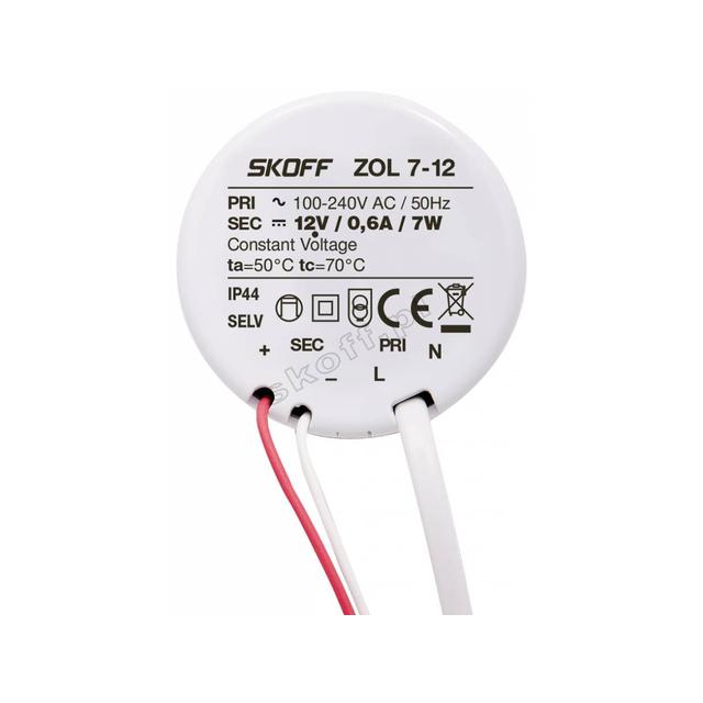 Zasilacz typ ZOL7-12 | 100 - 240 V AC / 10 V DC | 50 Hz | 0,7 A | 7 W | IP 44