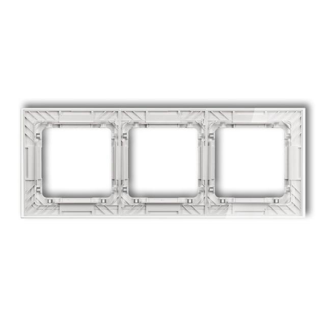 "DECO Ramka potrójna transparentna DECO Art - efekt szkła (ramka: transparentna