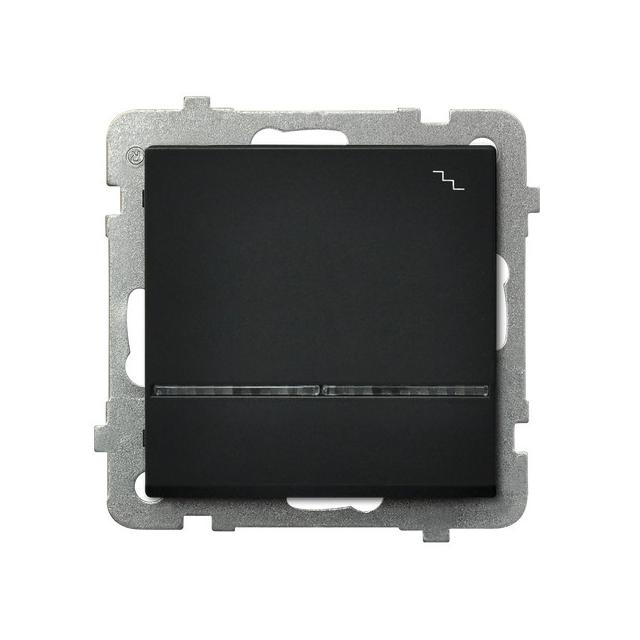 SONATA Łącznik schodowy z podświetleniem niebieskim - kolor czarny metalik