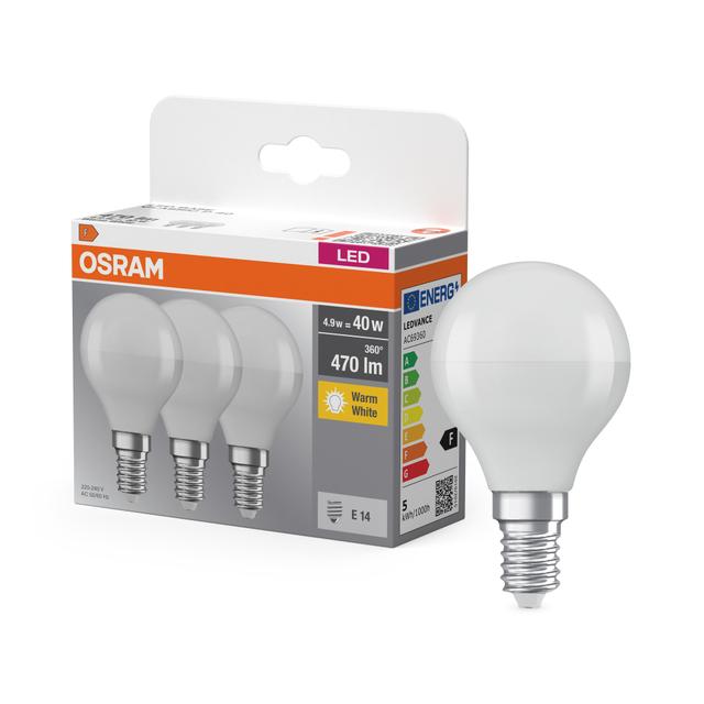 BASE CL P40 4,9W 827 230V FR E14 FS3 LEDVANCE