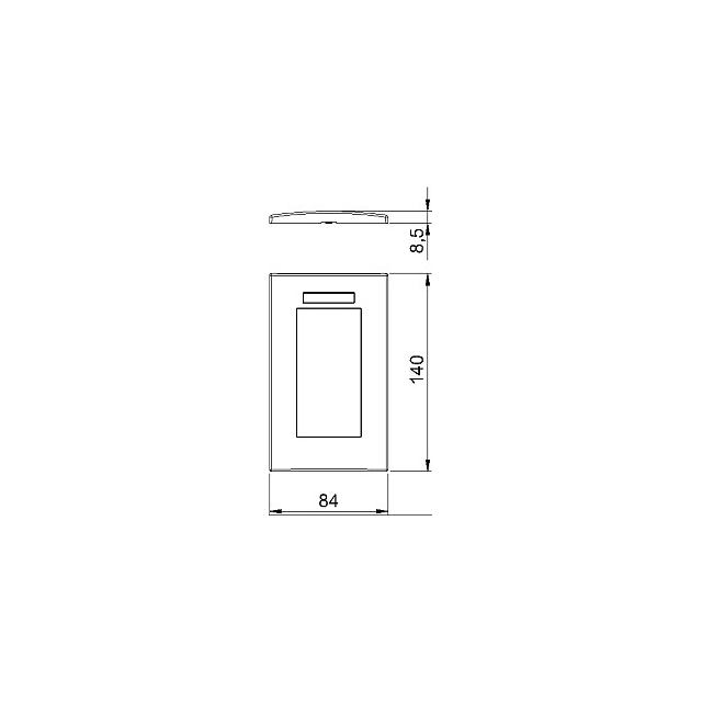 AR45-BSF2 AL, Ramka Modul 45, podwójna