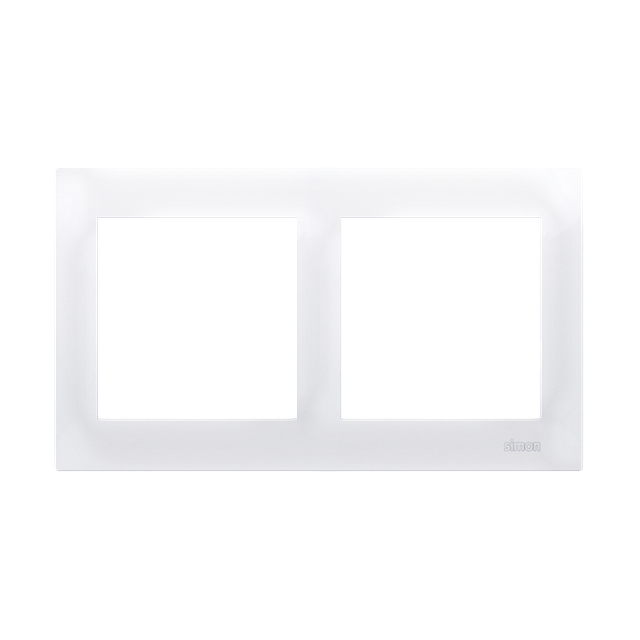Simon 54 Premium Ramka 2-krotna PREMIUM do puszek karton-gips IP20 / IP44 biały DRK2/11 KONTAKT