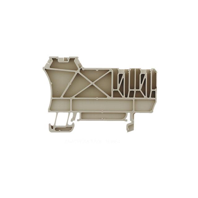 ZAP/TW ZIA1.5/3L Płyta separacyjna (terminal), Płyta zamykająca i pośrednia, 68 mm x 45.8 mm, Ciemnobeżowy /50szt./ 1649540000 WEIDMÜLLER