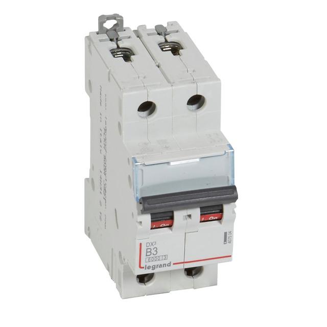 Wyłącznik Nadprądowy S 302 2P B3A 6kA DX3 407504 LEGRAND
