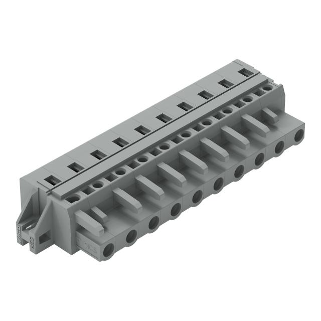 Gniazdo MCS-MIDI Classic 10-biegunowe szare raster 7,5mm /25szt./ 231-210/027-000 WAGO