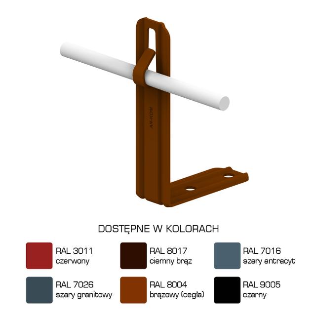 AN-11R/LA/-N Uchwyt kątowy prosty H=10cm Z-zagięcie /LA/