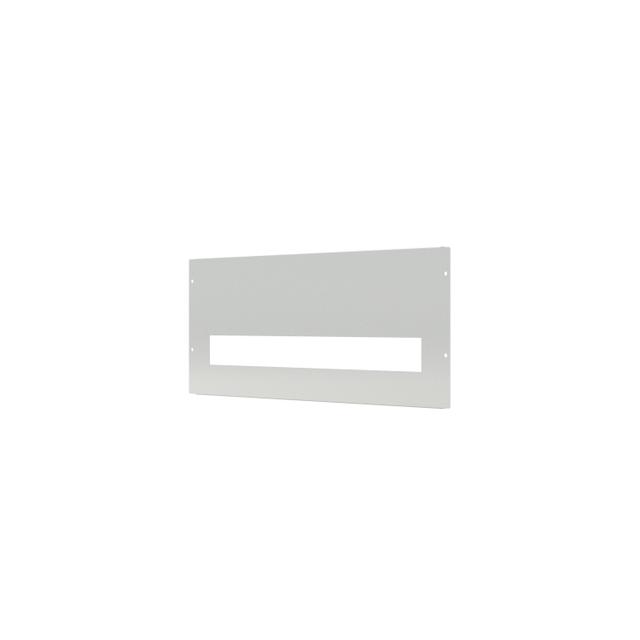 EMF FP 1+ 24 Metalowa osłona frontowa z wycięciem 45 mm wysoka biała 1 rząd 24 moduły