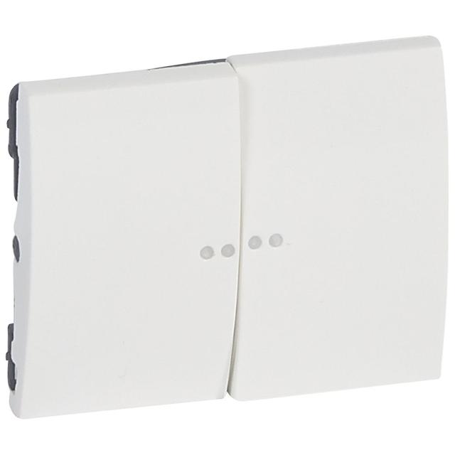 SISTENA LIFE KLAWISZ ARCTIC PODWÓJNY DO MECHANIZMÓW PODŚWIETLANYCH, Legrand