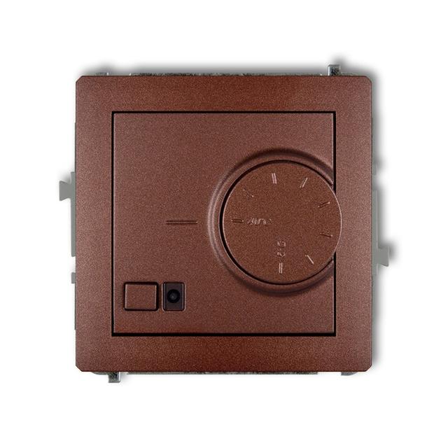 DECO Elektroniczny regulator temperatury z czujnikiem powietrznym brązowy metalik 9DRT-2 KARLIK