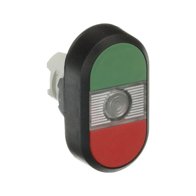 Przycisk podwójny bez tekstu przezroczyste pole podświetlany MPD1-11C