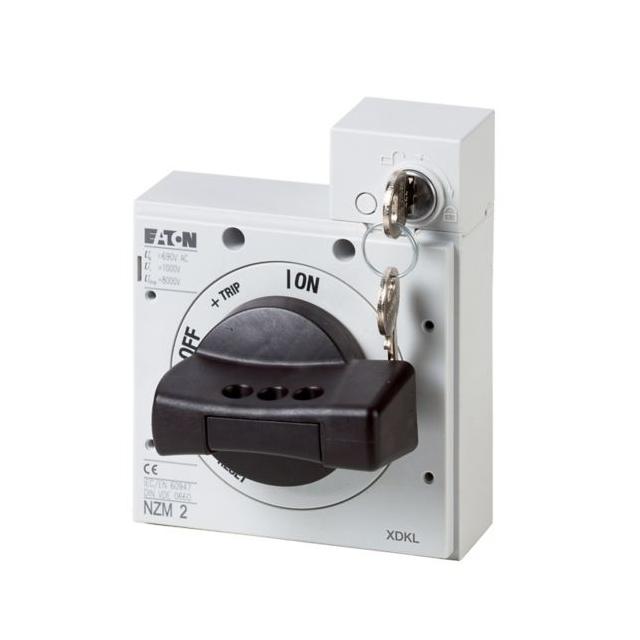 NZM2-XDKL Rękojeść obrotowa NZM2 czarno-szara z zamkiem i kluczykiem 172537 EATON