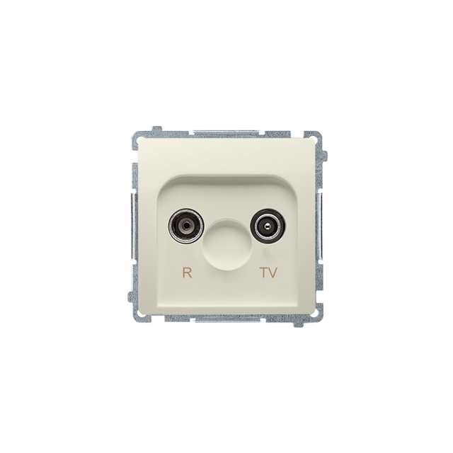 SIMON BASIC WMUA-01100z-9011 Gniazdo antenowe R-TV zakończeniowe do gniazd przelotowych (moduł), 1x