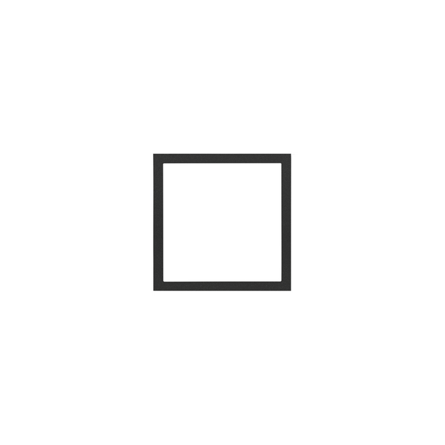 Simon 100 Ramka matrix 1-krotna czarny mat