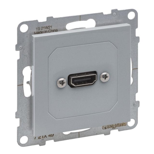 Suno Gniazdo Hdmi 1.4 Aluminium 721349 LEGRAND