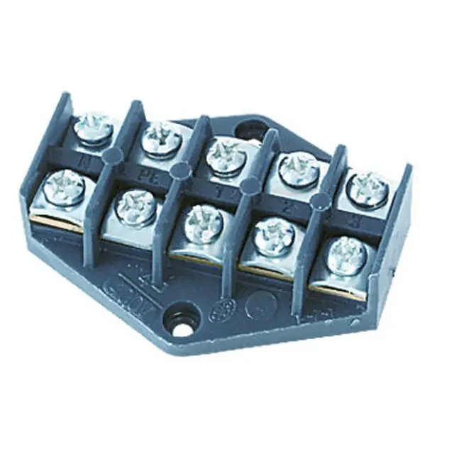 ZPT5-4.0 ,  Płytka odgałęźna serii ZPT, 4,0 mm2, 5 torów, czarny