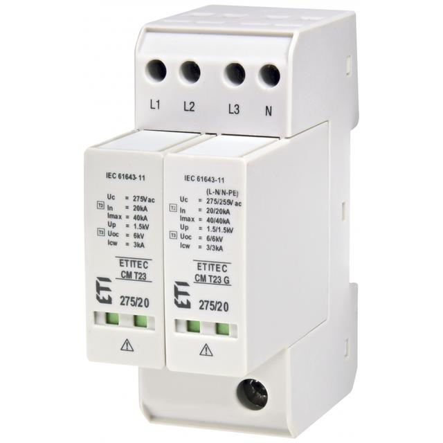 Ogranicznik przepięć T2+T3 (C+D) TEC CM T23 275/20 3+1 RC 002440657 ETI