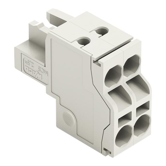 Gniazdo MCS‑MIDI Classic 2‑biegunowe jasnoszare raster 5mm 721‑2102/026‑000 /100szt./ WAGO