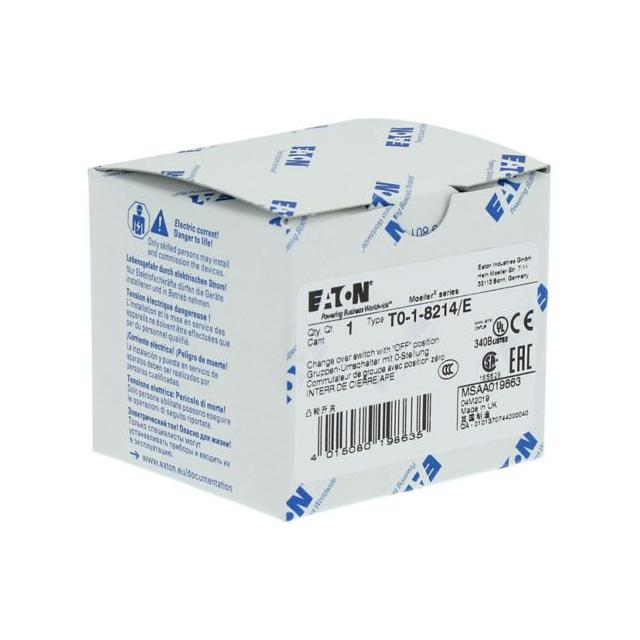 T0-1-8214/E Łącznik krzywkowy 20A 6.5kW 019863 EATON