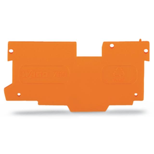 Ścianka końcowa/wewnętrzna gr. 1,1mm pomarańczowa /25szt./ 769-308 WAGO