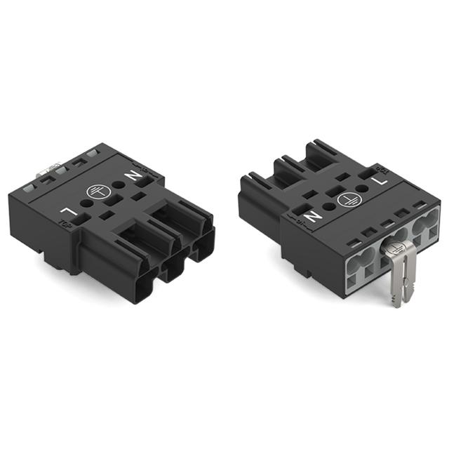 WINSTA wtyk 3-torowy czarny