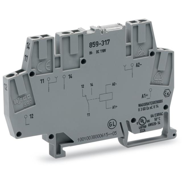 złączka z przekaźnikiem minaturowym 110 V DC 1p /10szt./ WAGO