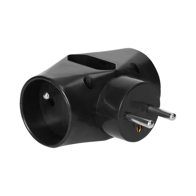 Rozgałęźnik 2x2P+Z 1x2P/II czarny OR-AE-13221/B ORNO