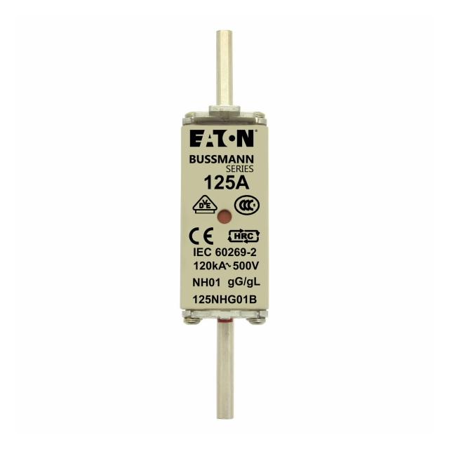 NH FUSE 125A 500V GG/GL SIZE 01 Wkładka NH01 125A 500V GL/GG podwójny wskaźnik 125NHG01B EATON