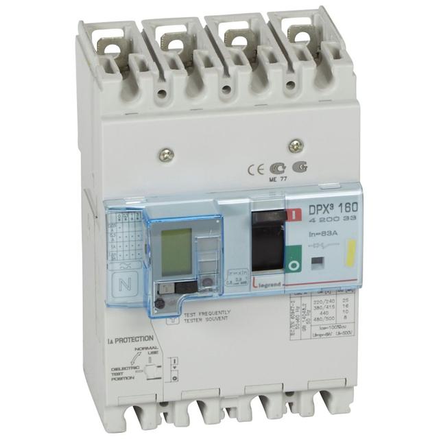 Wyłącznik DPX3 160 Z Zab. R-Pr. 4P 63A 16kA 420033 LEGRAND