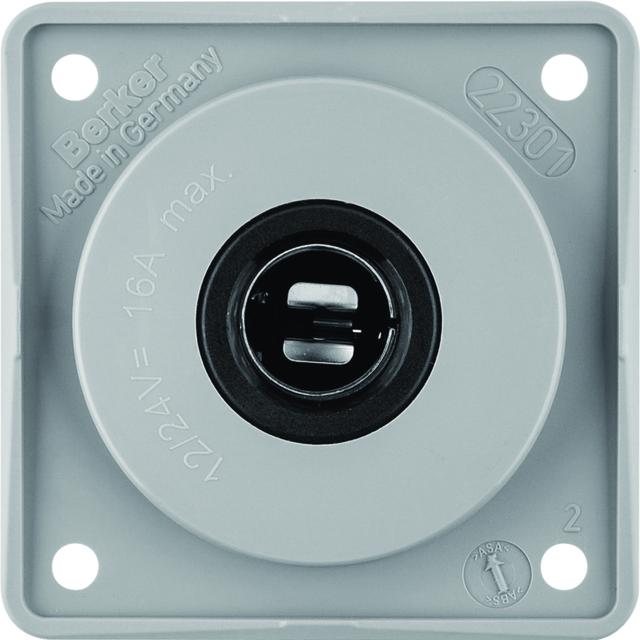 Integro Flow Gniazdo zasilające 12 V, samochodowe, szary 945172507 HAGER