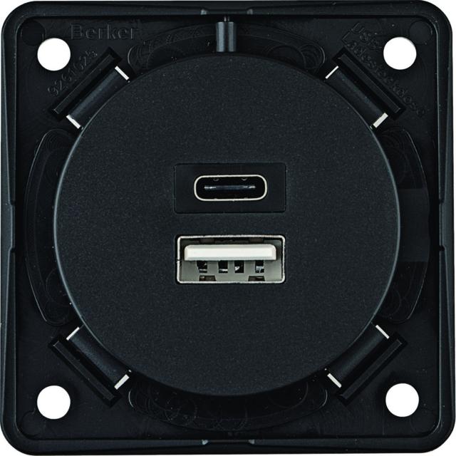 "Integro Gniazdo USB ładowania podwójne A+C, 230V, 3.0 A